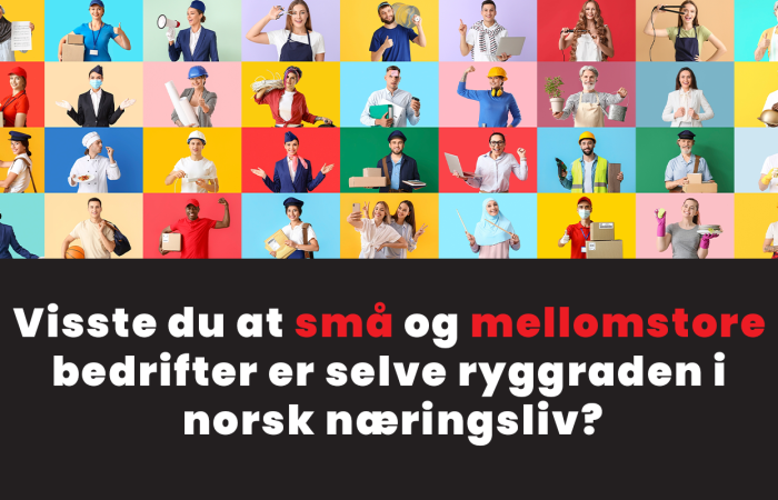Visste du at små og mellomstore bedrifter er selve ryggraden i norsk næringsliv?