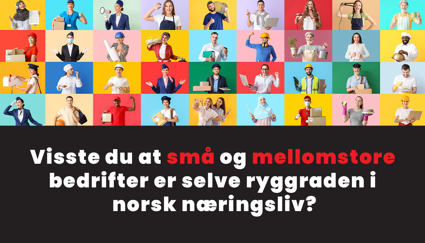 Visste du at små og mellomstore bedrifter er selve ryggraden i norsk næringsliv?